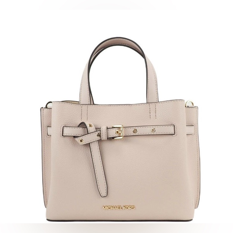Michael Kors Emilia Small Powder Blush Leather Handbag